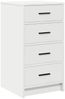 vidaXL Sideboard mit Schubladen Weiß 40 x 41 x 75 cm Holzwerkstoff 865055 Bild 2