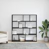 vidaXL Bücherregal Schwarz Eichen-Optik 132 x 29 x 141,5 cm 3388358 Bild 4