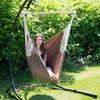 XXL Hängesessel Relaxsessel 185x130cm bis 150kg in Braun Bild 4