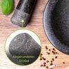 madeco Ersatzstößel Granit 16 cm Steinstößel schwarz poliert Stößel für Mörser Granit einzeln (ohne Mörser) Gewürze, Kräuter, Nüsse mahlen Bild 5