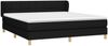 Doppelbett, Polsterbett mit Matratze Stoff Schwarz 160x200 cm Bild 3