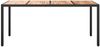 vidaXL Gartentisch 190x90x75 cm Poly Rattan und Akazienholz Schwarz 316722 Bild 3