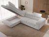 GRAINGOLD Ecksofa L-Form Argon L, Couch mit Wellenfeder, mit Schlaffunktion und Bettkasten, Cord-Stoff, Grau, Rechts Bild 5