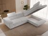 GRAINGOLD Ecksofa L-Form Argon L, Couch mit Wellenfeder, mit Schlaffunktion und Bettkasten, Cord-Stoff, Grau, Rechts Bild 4