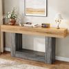 Beistelltisch zweifarbig natur 160×30×82,5 cm aus Spanplatte Bild 3