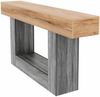 Beistelltisch zweifarbig natur 160×30×82,5 cm aus Spanplatte Bild 5