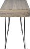 Schreibtisch mit 2 Fächern, MDF Grau, 76 x 50 x 110 cm Bild 3