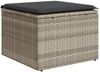 vidaXL 7-tlg. Garten-Sofagarnitur mit Kissen Hellgrau Poly Rattan 3221671 Bild 5