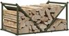 vidaXL Brennholzregal Olivgrün 70x43x34,5 cm Kaltgewalzter Stahl 864176 Bild 4