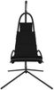 vidaXL Garten-Hängestuhl mit Kissen Schwarze Oxford-Gewebe und Stahl 362728 Bild 3