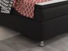Inter Boxspringbett King Size 180x200 cm Webstoff  Schwarz Bild 2