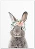 Poster Kinder Tiere mit Blumenkranz Hase Panda und Koala Bär als Deko Print ohne Rahmen - 50X70cm / 3 Bild 5