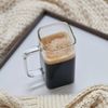 Zoha Latte-Macchiato-Glas Square 2er Set Henkelglas Cocktail 350 ml Heißgetränke Kaffeeglas, Borosilikatglas, Hitzebeständig Latte Macchiato Glas Eiskaffeegläser Bild 2