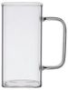 Zoha Latte-Macchiato-Glas Square 2er Set Henkelglas Cocktail 350 ml Heißgetränke Kaffeeglas, Borosilikatglas, Hitzebeständig Latte Macchiato Glas Eiskaffeegläser Bild 4
