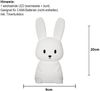 LED Nachtlicht ,Functional Bunny', Batterie, Timer, warmweiß und bunt, 20cm Bild 5