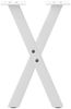 vidaXL Couchtischbeine X-Form 2 Stk. Weiß 28x(42-43) cm Stahl 4012889 Bild 5