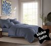 Seralino Bettwäsche Mako Satin Bettwäsche (100% Bio Baumwolle) mit Kissenbezug, 2 teilig, Fairtrade/ GOTS zertifiziert, uni Bettwäsche Set mit Reißverschluss Bild 2