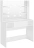 vidaXL Schminktisch mit LED-Beleuchtung 100x40x135 cm MDF Weiß 331538 Bild 2