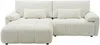 Vente-unique - ANELKO Sofa Stoff Weiß - B 171 cm x H 90 cm x L 242 cm Bild 2