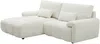 Vente-unique - ANELKO Sofa Stoff Weiß - B 171 cm x H 90 cm x L 242 cm Bild 3