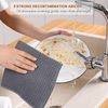 Microfaser Geschirrtücher 3 Stück Grau Waffelgewebe 40 cm x 56 cm saugfähig Bild 5