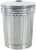 HAC24 Mülleimer Zink Abfalleimer Silber Garten Tonne Mülltonne Zinktonne Abfalltonne, mit Deckel 58 Liter und Tragegriffe Bild 2