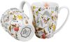 DUO ART GALLERY 2er-Set klassische Becher 350 ml WHITE New Bone China Porzellan Bild 3