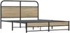 vidaXL Bettgestell ohne Matratze 150x200 cm Räuchereiche Holzwerkstoff 4100376 Bild 3