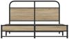 vidaXL Bettgestell ohne Matratze 150x200 cm Räuchereiche Holzwerkstoff 4100376 Bild 5