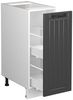 Apothekerschrank Fame-Line Anthrazit Landhaus 30 cm , AP Marmor Vicco Bild 4