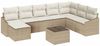 vidaXL Sofa Set mit Kissen 9 pcs Beige Poly-Rattan 3346851 Bild 2