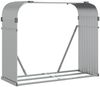 vidaXL Kaminholzunterstand Silbern 120x45x100 cm Verzinkter Stahl 364593 Bild 2