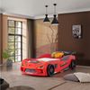 Aileenstore Autobett Rio, Kinderbett 90 x 200 cm, inkl. Lattenrost, Heckspoiler LED-Beleuchtung Bild 3