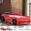 Aileenstore Autobett Rio, Kinderbett 90 x 200 cm, inkl. Lattenrost, Heckspoiler LED-Beleuchtung Bild 5