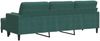 vidaXL 3-Sitzer-Sofa mit Hocker Dunkelgrün 210 cm Samt 3278279 Bild 5