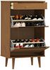 vidaXL Schuhschrank MOLDE Braun 59,5x35x103 cm Massivholz Kiefer 4013411 Bild 3