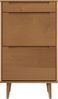vidaXL Schuhschrank MOLDE Braun 59,5x35x103 cm Massivholz Kiefer 4013411 Bild 4
