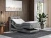 Vente-unique - LODI Bett Stoff Grau - B 108 cm x H 118 cm x L 215 cm Bild 2