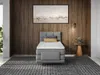 Vente-unique - LODI Bett Stoff Grau - B 108 cm x H 118 cm x L 215 cm Bild 3