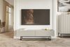 Selsey 'Veldio' TV-Lowboard 2-türig, greige mit schwarzem Metallgestell, ca. 46 x 175 x 32 cm Bild 2