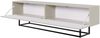Selsey 'Veldio' TV-Lowboard 2-türig, greige mit schwarzem Metallgestell, ca. 46 x 175 x 32 cm Bild 4