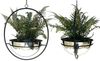 DanDiBo 2er Set Blumenampel Innen Metall Wand Hängepflanzen 78 cm 96087 L mit Topf Silber Pflanzenhänger Blumenhänger Topfhänger Blumen Blumentopfhänger Hängetopf Bild 2