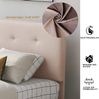 Polsterbett 90x200 cm aus Samt mit Stauraum – klassisches Einzelbett mit Schublade und Lattenrost Bild 5
