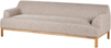 beliani 'SOSJO' 3-Stizer-Sofa, Stoff braun, Mittig, 219 x 83 x 74 cm Bild 4