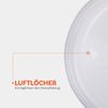 Mikrowellenabdeckung Ø26 x 7cm, ( 2er Set ) Geschirhülle für die Mikrowelle - Mikrowellenhaube, Spritzschutz, Mikrowellendeckel transparent Bild 4