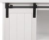 Schrank HWC-K75, Kommode Highboard, Schiebetüre 8 Staufächer, Holz-Optik Industrial Metall 163x76x38cm ~ weiß Bild 4