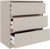 Selsey 'Sandia' Kommode mit drei Schubladen und geriffelter Front Kaschmirgrau, 70 cm Bild 4