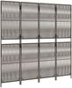 vidaXL Paravent 4-tlg. Braun Poly Rattan 365377 Bild 4
