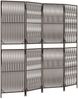 vidaXL Paravent 4-tlg. Braun Poly Rattan 365377 Bild 2