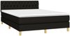 vidaXL Boxspringbett mit Matratze & LED Schwarz 140x200 cm Stoff 3133959 Bild 3